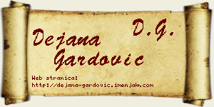 Dejana Gardović vizit kartica